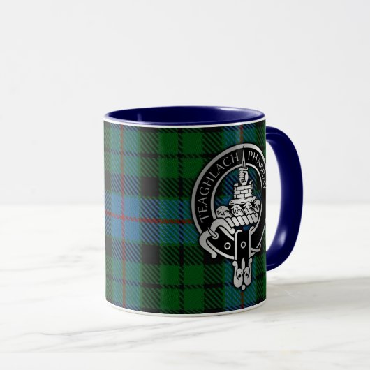 Clan Morrison Crest & Hunting Tartan Mok (Voorkant rechts)