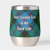 Clan Morrison Crest over het jagen op Tartan (Achterkant)