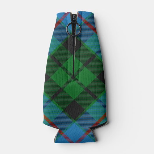 Clan Morrison Crest over het jagen op Tartan Flesjeskoeler (Achterkant)