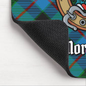 Clan Morrison Crest over het jagen op Tartan Muismat (Hoek)