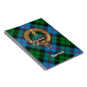 Clan Morrison Crest over het jagen op Tartan Notitieboek (Rechterzijde)