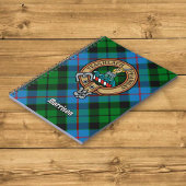 Clan Morrison Crest over het jagen op Tartan Notitieboek