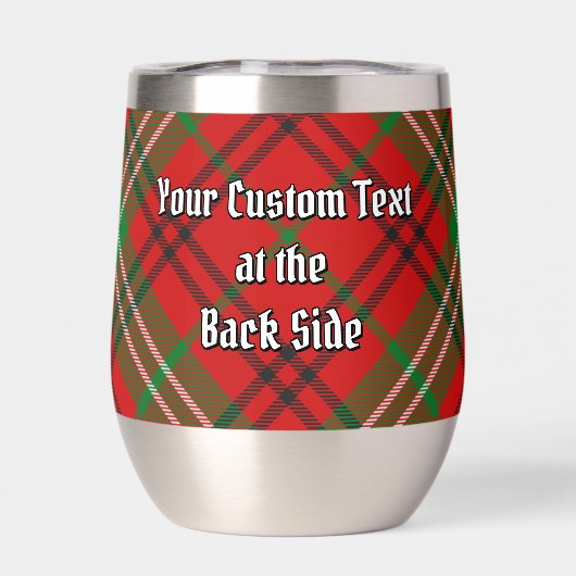 Clan Morrison Crest over Red Tartan (Achterkant)