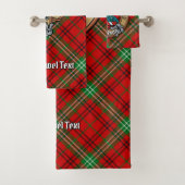 Clan Morrison Crest over Red Tartan Bad Handdoek (Insitu)
