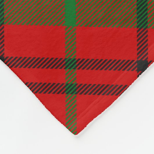 Clan Morrison Crest over Red Tartan Fleece Deken (Hoek)