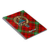 Clan Morrison Crest over Red Tartan Notitieboek (Rechterzijde)