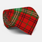 Clan Morrison Crest over Red Tartan Stropdas (Opgerold)