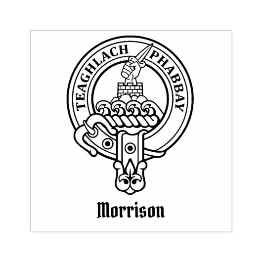 Clan Morrison Crest Rubber Stamp Rubberstempel (Afrduk)