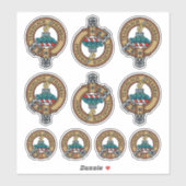 Clan Morrison Crest Sticker Set (Vel)