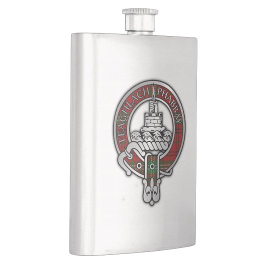 Clan Morrison Crest & Tartan Flask Flacon (Rechts)