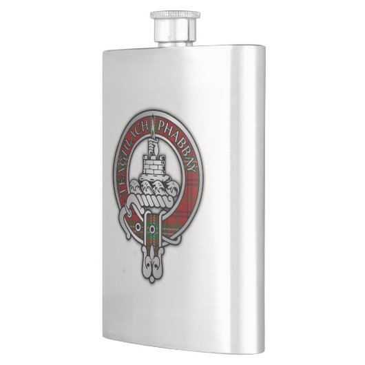 Clan Morrison Crest & Tartan Flask Flacon (Links)