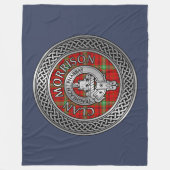 Clan Morrison Crest & Tartan Knot Fleece Blanket Deken (Voorkant)