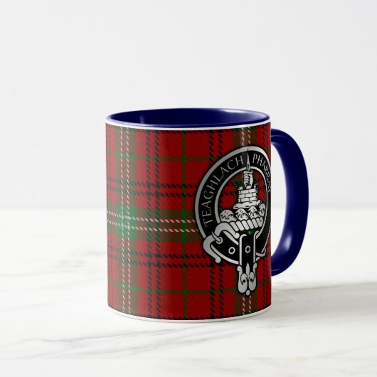 Clan Morrison Crest & Tartan Mok (Voorkant rechts)