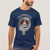 Clan Morrison Crest & Tartan T-shirt (Voorkant)