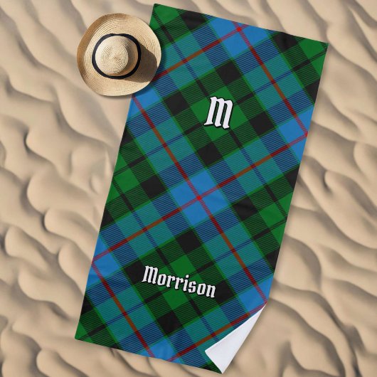 Clan Morrison Hunting Tartan Beach Towel Strandlaken