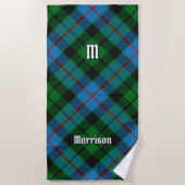 Clan Morrison Hunting Tartan Beach Towel Strandlaken (Voorkant)