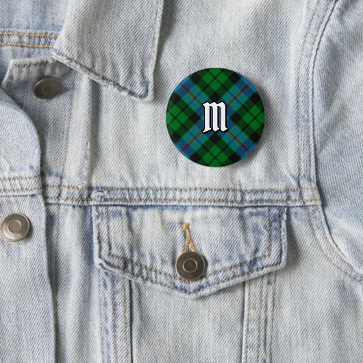 Clan Morrison Hunting Tartan Button (In situ)