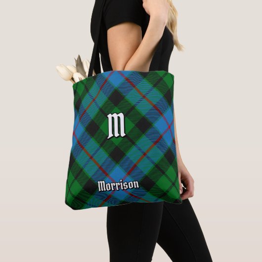 Clan Morrison Hunting Tartan Canvas tas (Dichtbij)