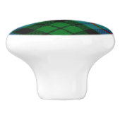 Clan Morrison Hunting Tartan Ceramic Knob Keramische Knop (Zijkant)