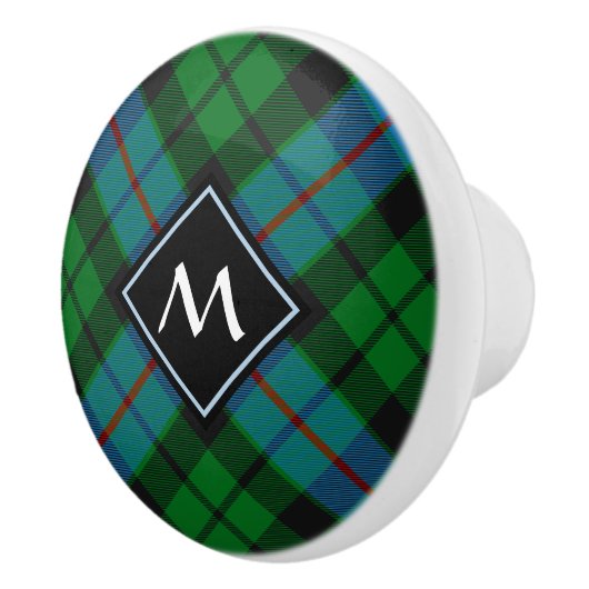 Clan Morrison Hunting Tartan Ceramic Knob Keramische Knop (Rechts)