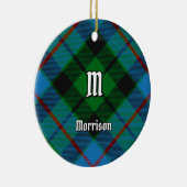 Clan Morrison Hunting Tartan Ceramic Ornament (Rechts)
