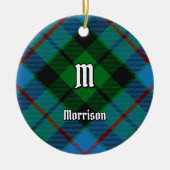 Clan Morrison Hunting Tartan Ceramic Ornament (Voorkant)