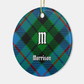 Clan Morrison Hunting Tartan Ceramic Ornament (Links)
