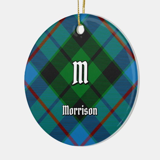 Clan Morrison Hunting Tartan Ceramic Ornament (Links)