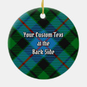 Clan Morrison Hunting Tartan Ceramic Ornament (Achterkant)