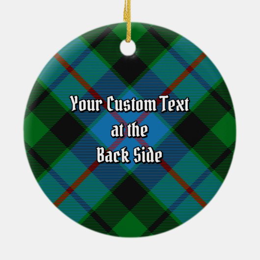 Clan Morrison Hunting Tartan Ceramic Ornament (Achterkant)