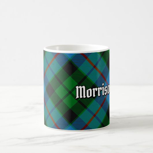 Clan Morrison Hunting Tartan Coffee Mug Koffiemok (Center)