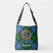 Clan Morrison Hunting Tartan Crossbody Tas (Voorkant)