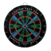 Clan Morrison Hunting Tartan Dart Board Dartbord (Voorkant)