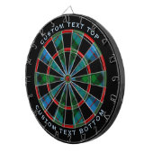 Clan Morrison Hunting Tartan Dart Board Dartbord (Voorkant Rechts)