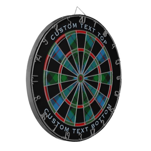 Clan Morrison Hunting Tartan Dart Board Dartbord (Voorkant Links)