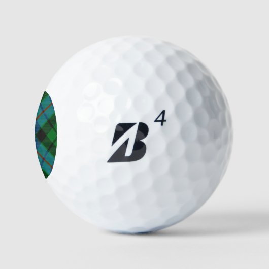 Clan Morrison Hunting Tartan Golf Balls Golfballen (Logo)