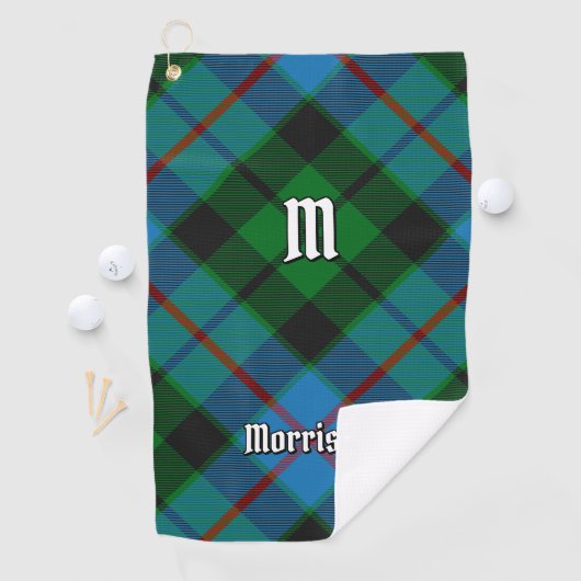Clan Morrison Hunting Tartan Golf Towel Golfhanddoek (Insitu)