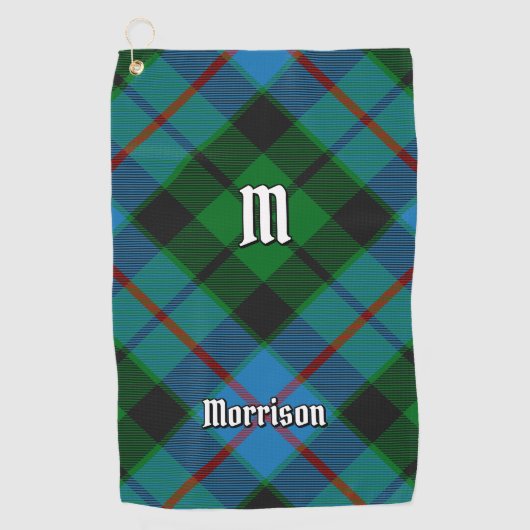 Clan Morrison Hunting Tartan Golf Towel Golfhanddoek (Voorkant)