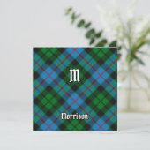 Clan Morrison Hunting Tartan Kaart (Staand voorkant)