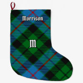Clan Morrison Hunting Tartan Kerstmis Stocking Grote Kerstsok (Voorkant)