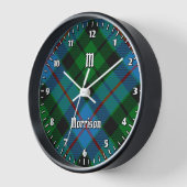 Clan Morrison Hunting Tartan Large Clock (Hoek)