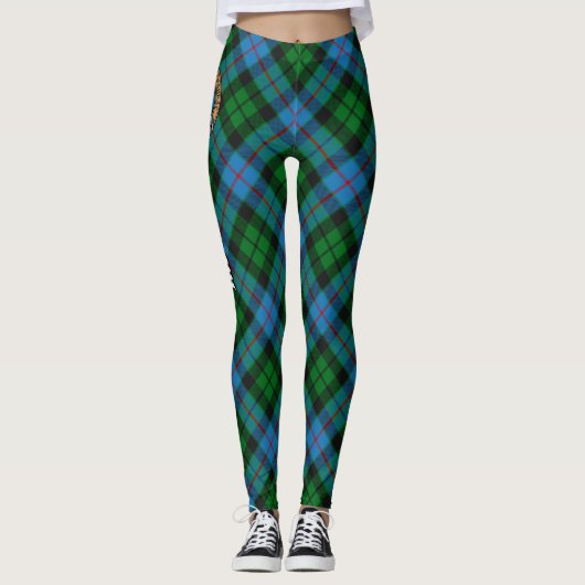 Clan Morrison Hunting Tartan Leggings (Voorkant)
