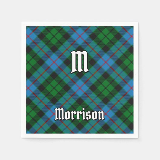 Clan Morrison Hunting Tartan Napkins Servet (Voorkant)