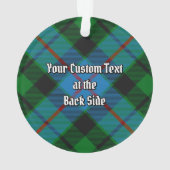 Clan Morrison Hunting Tartan Ornament (achterkant)