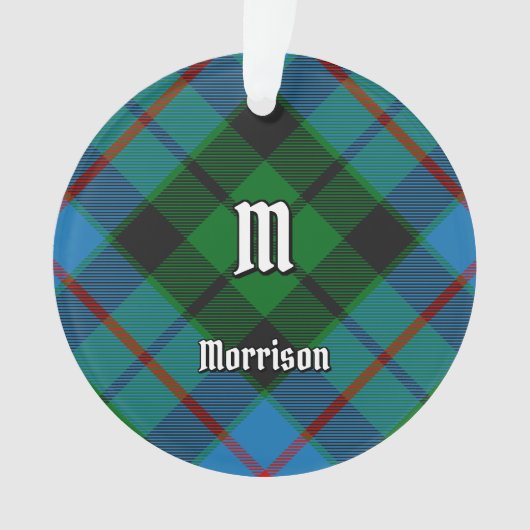 Clan Morrison Hunting Tartan Ornament (voorkant)