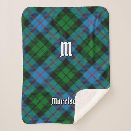 Clan Morrison Hunting Tartan Sherpa Blanket Deken (Voorkant)
