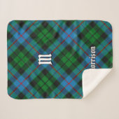 Clan Morrison Hunting Tartan Sherpa Blanket Deken (Voorkant (horizontaal))