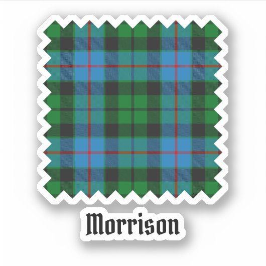 Clan Morrison Hunting Tartan Sticker (Voorkant)