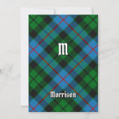 Clan Morrison Hunting Tartan Uitnodiging (Voorkant)