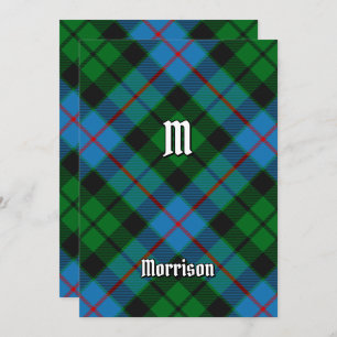 Clan Morrison Hunting Tartan Uitnodiging